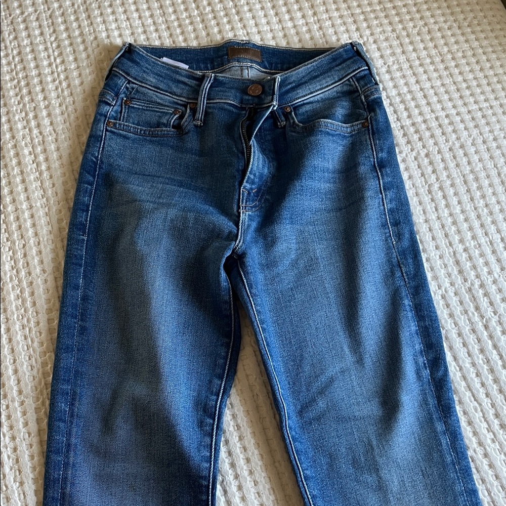 Women's Mother Flare Jeans in Medium Blue Denim - Sleek Everyday Style